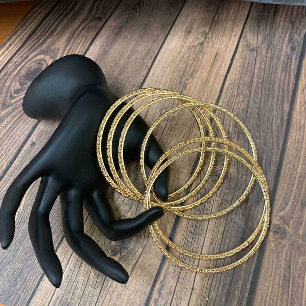 Set of 6 Gold Bangles